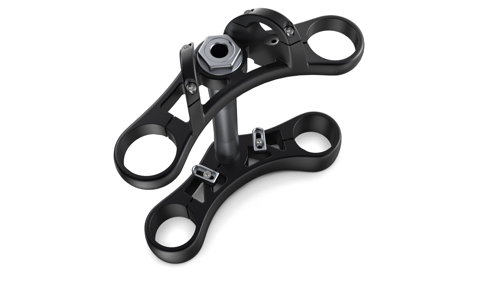 Fork Riser Design Race Custom Triple Tree(with Risers) CNC Conversion (Any Fork To Any Bike)